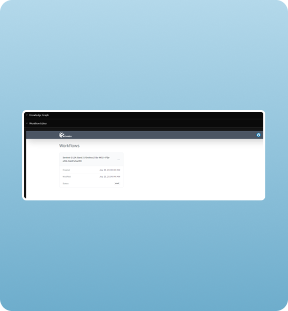 Products in Workflow Editor